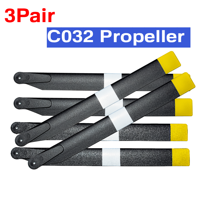 Rc Helicopter Parts - 3 Peças Hélice Original para Helicóptero