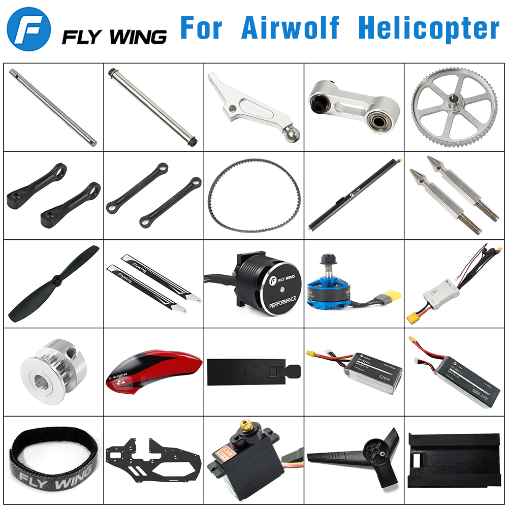 Rc Helicopter Nitro - Asa voadora airwolf rc helicóptero peças