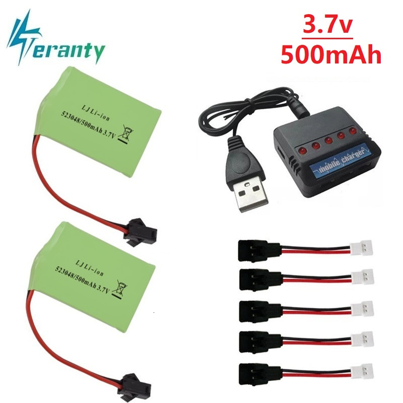 Rc Helicopter Charger - Bateria Li-ion 3.7V 500mAh 523048 +
