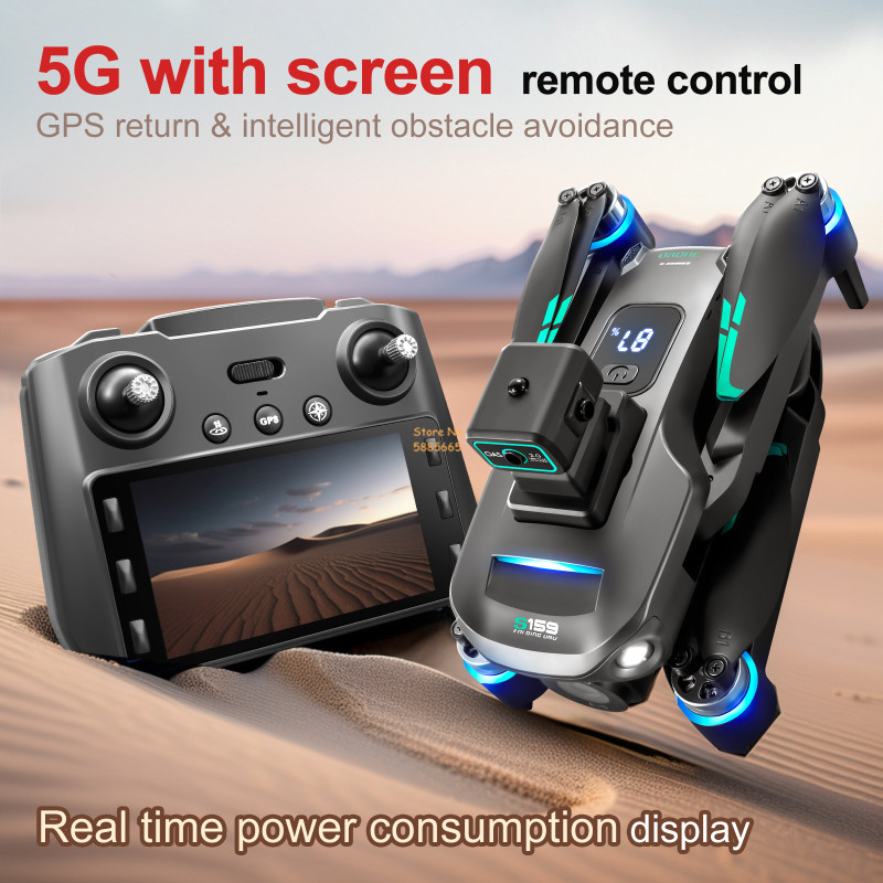 8k câmera dupla 5g wifi fpv co - Rc Helicopter Case avaliação e preço