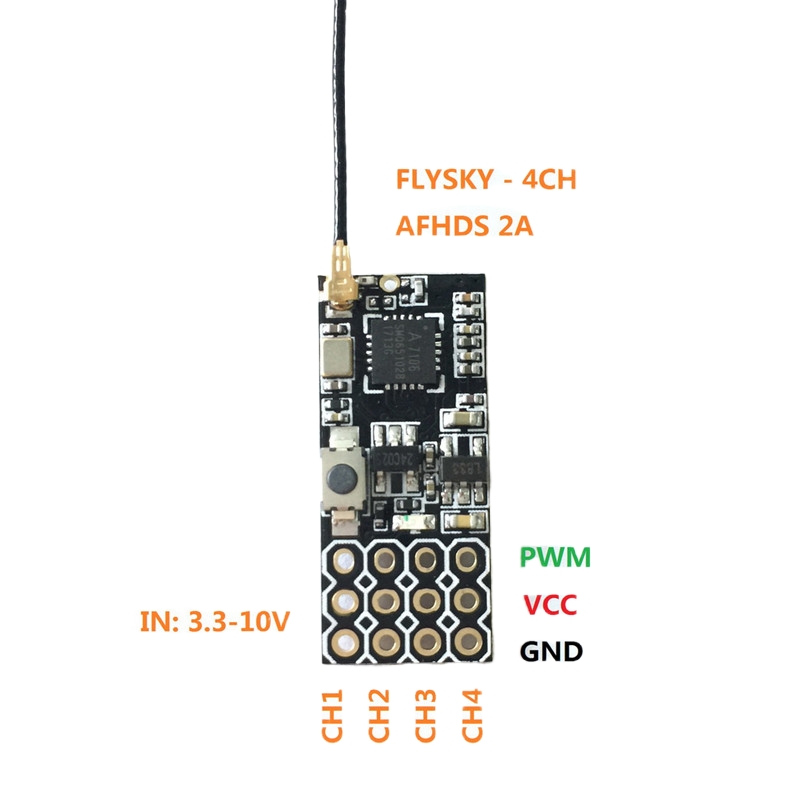 Receptor Mini Flysky FS2A 4CH  - Rc Helicopter Mini avaliação e preço