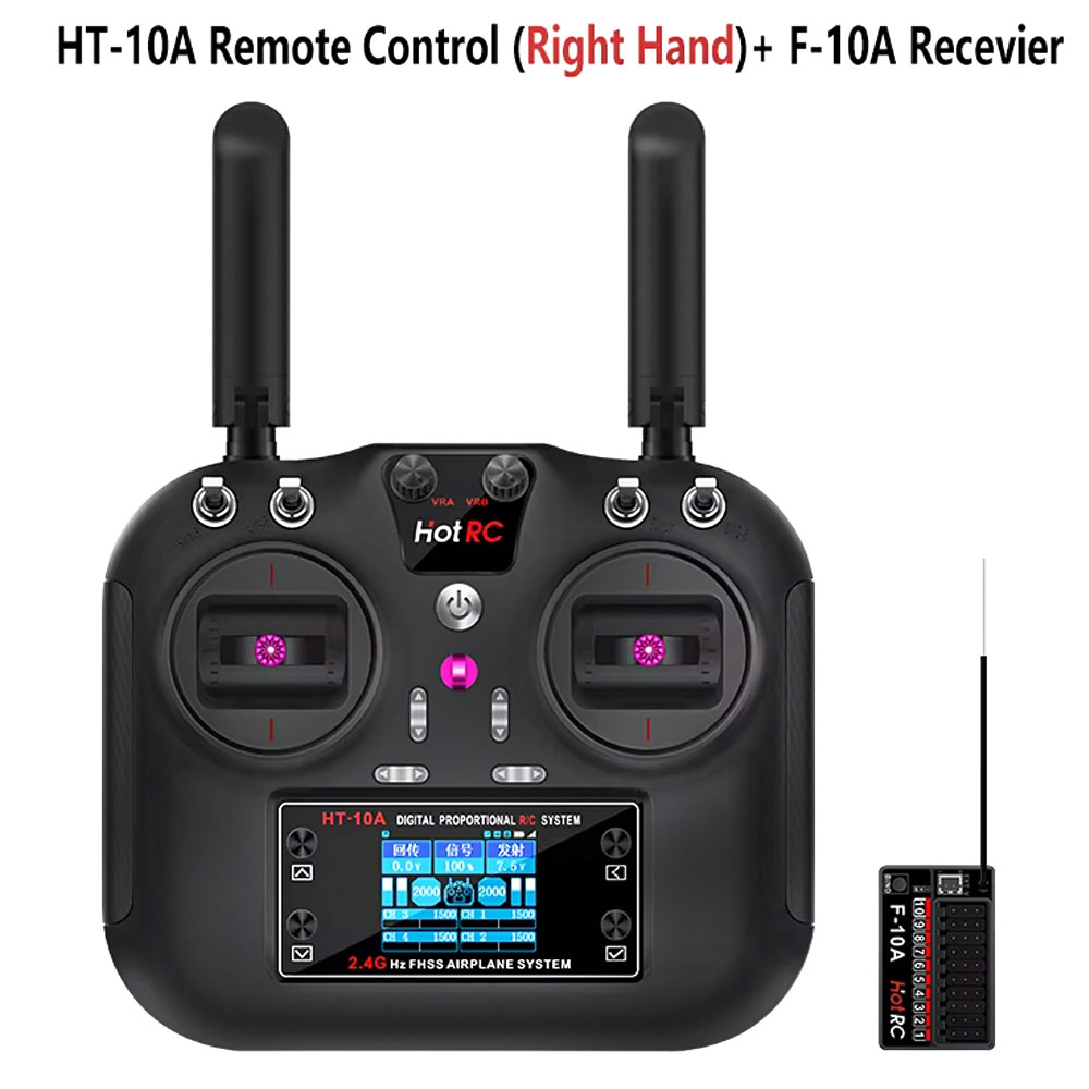 Transmissor Hotrc HT-10A 2.4G  - Rc Helicopter Motor avaliação e preço