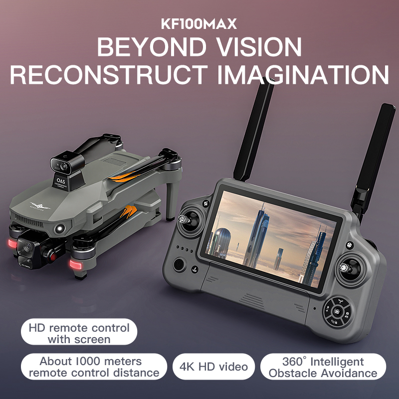 Kf100 max gps drone 4k câmera  - Rc Helicopter Charger avaliação e preço