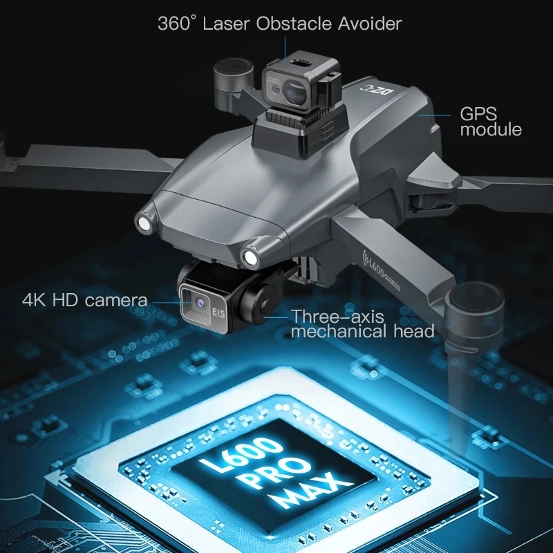 L600 pro max gps drone profiss - Rc Helicopter Case avaliação e preço