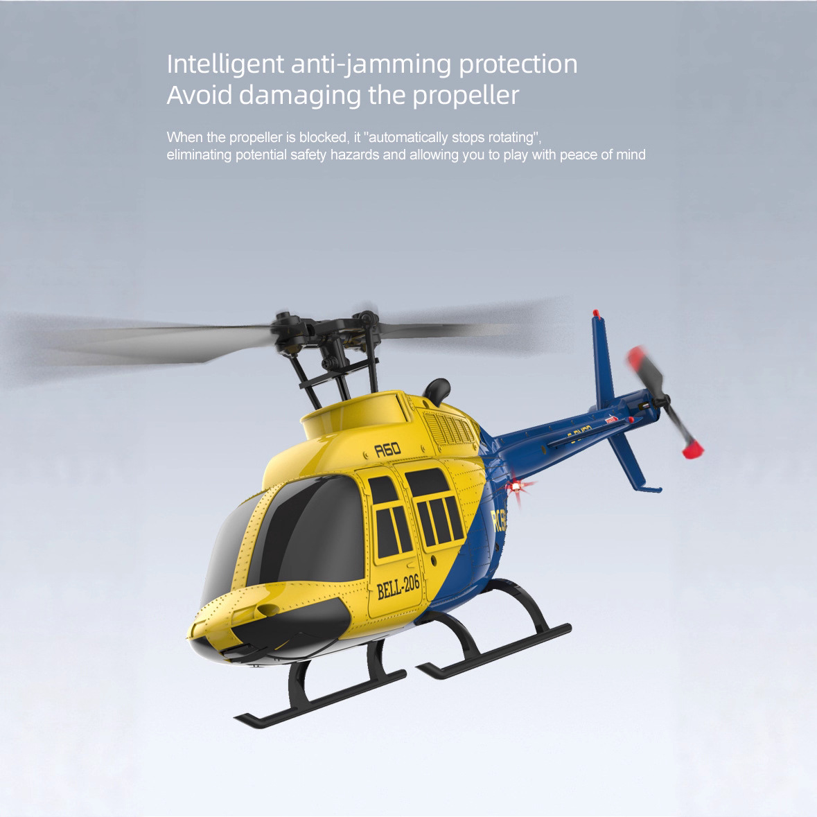 A60 1/42 escala Bell 206 RC He - Rc Helicopter Single Rotor avaliação e preço
