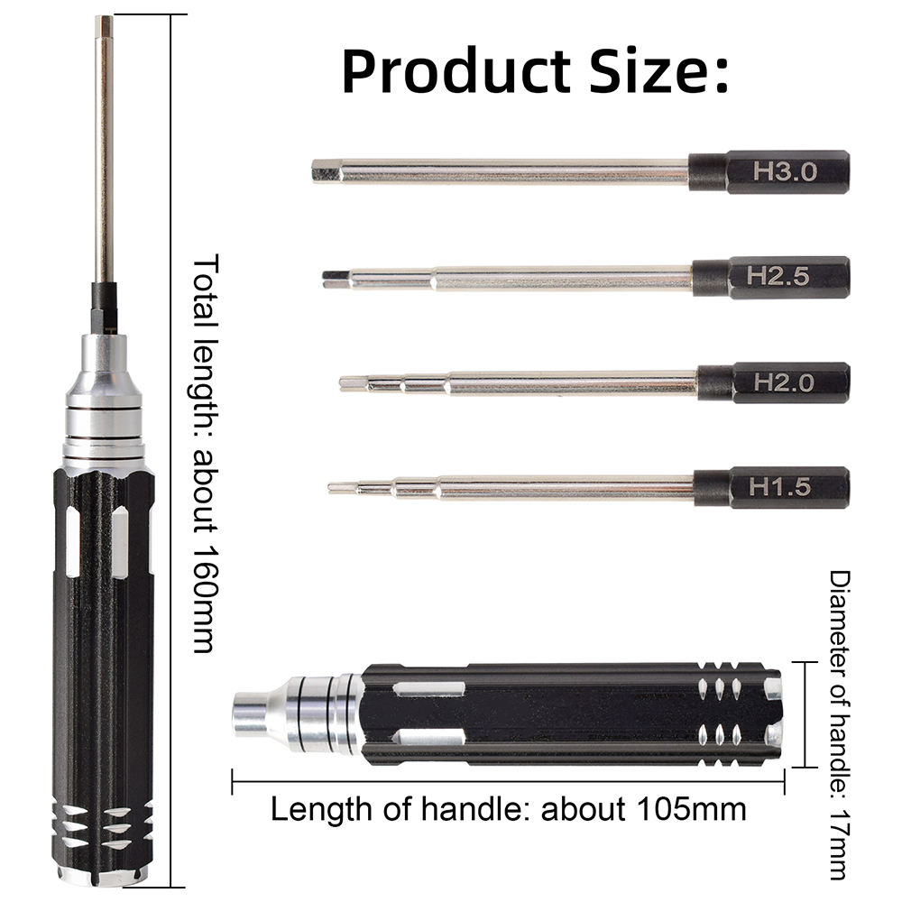 4 em 1 1.5mm 2.0mm 2.5mm 3.0mm - Rc Helicopter Tool Kit avaliação e preço
