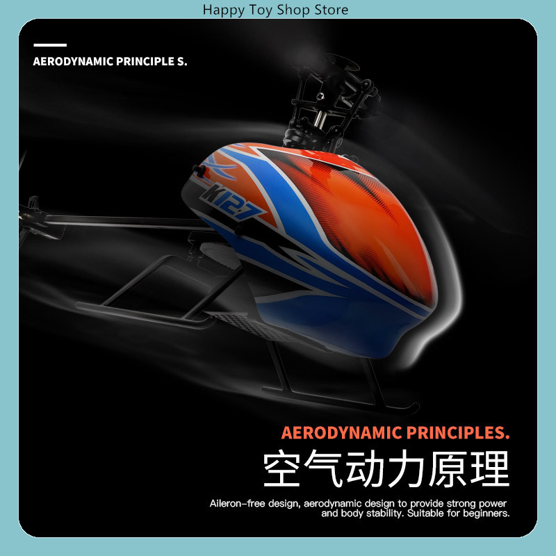 Helicóptero RC WLtoys XK K127  - Rc Helicopter Gyro avaliação e preço