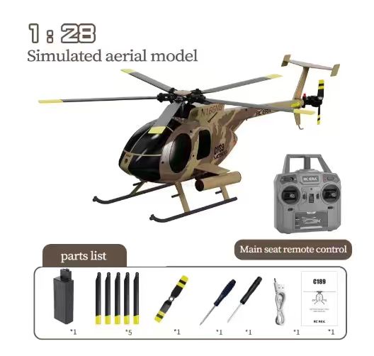Helicóptero RC C189 MD500 1:28 - Rc Helicopter Nitro avaliação e preço